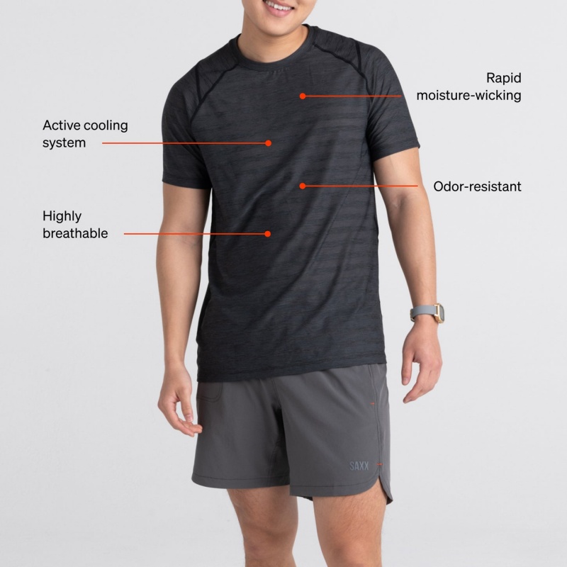 Saxx DropTemp™ Cooling Mesh T Shirts | 3605-GKMRU